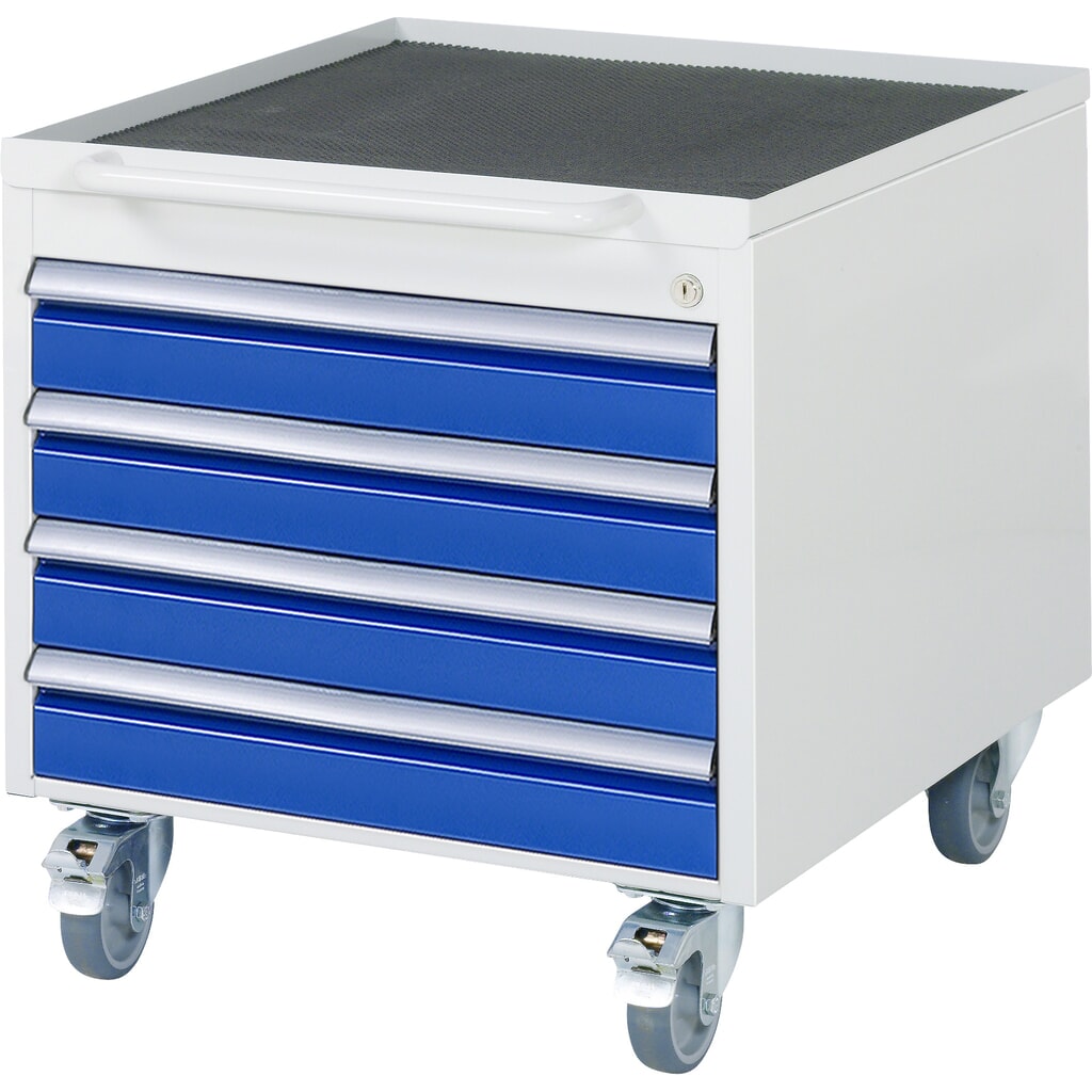 Contenedor para debajo con ruedas RAU, serie 7000, H x A x F 565 x 580 x 650 mm, con 4 cajones Imagen del producto: Contenedor para debajo con ruedas RAU, serie 7000, H x A x F 565 x 580 x 650 mm, con 4 cajones
