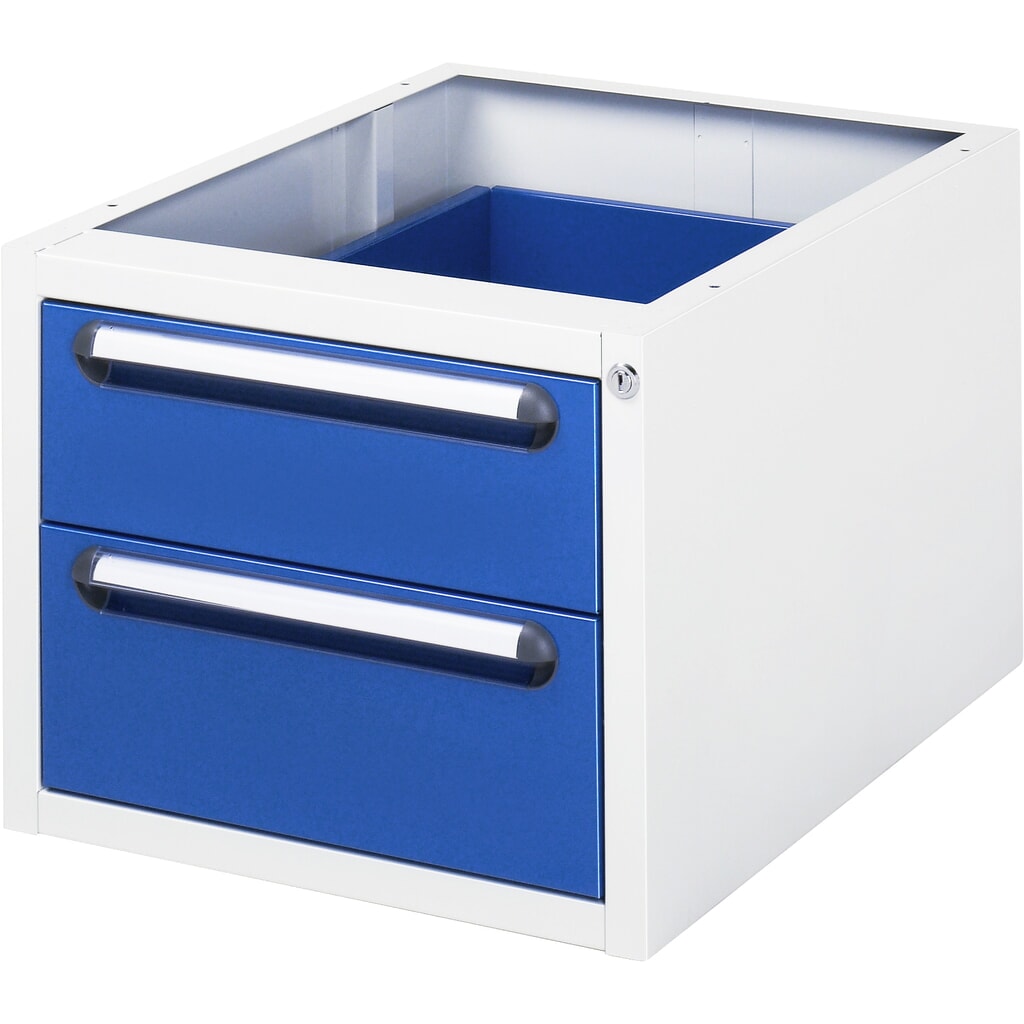 Contenedor para debajo RAU para mesa de trabajo serie Tom, H x A x F 395 x 480 x 600 mm, con 2 cajones Imagen del producto: Contenedor para debajo RAU para mesa de trabajo serie Tom, H x A x F 395 x 480 x 600 mm, con 2 cajones