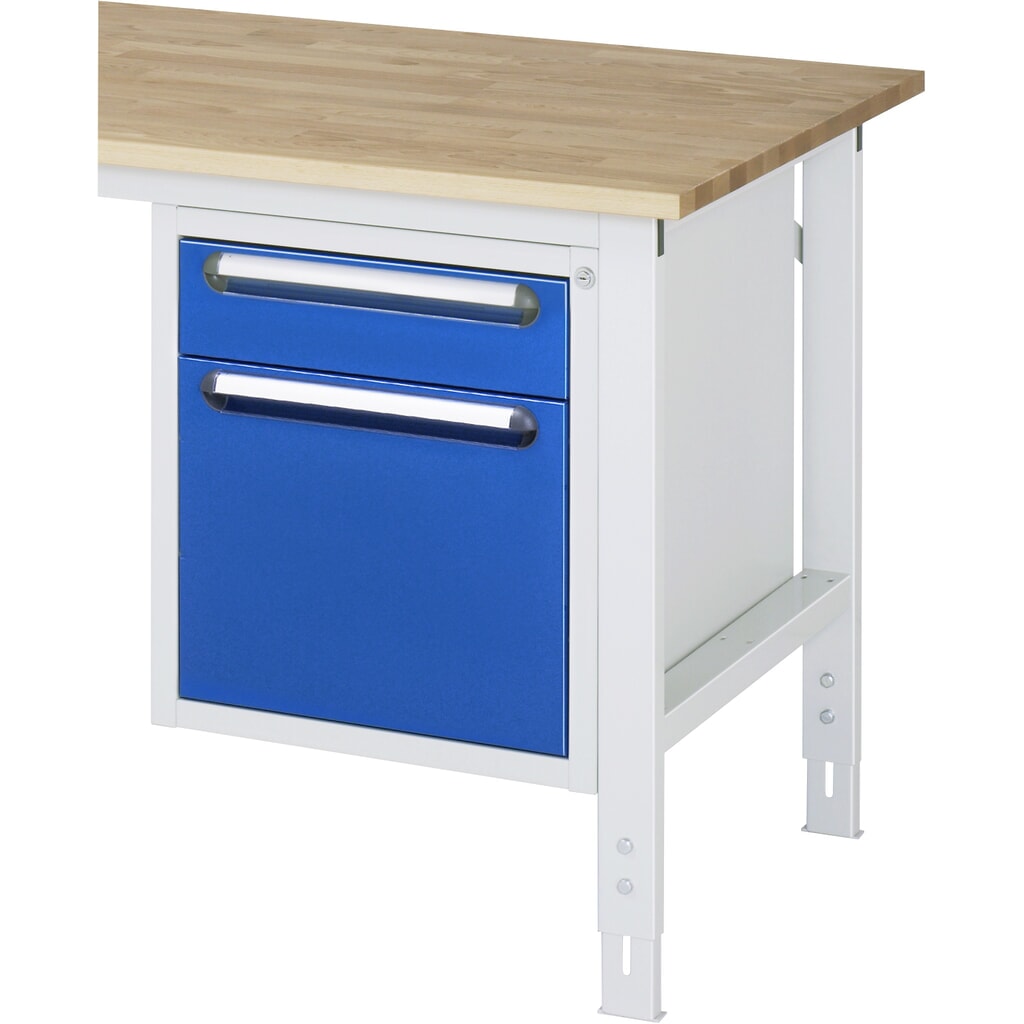 Contenedor para debajo RAU para mesa de trabajo serie Tom, H x A x F 545 x 480 x 600 mm, con 2 cajones Número de imagen del producto 2: Contenedor para debajo RAU para mesa de trabajo serie Tom, H x A x F 545 x 480 x 600 mm, con 2 cajones
