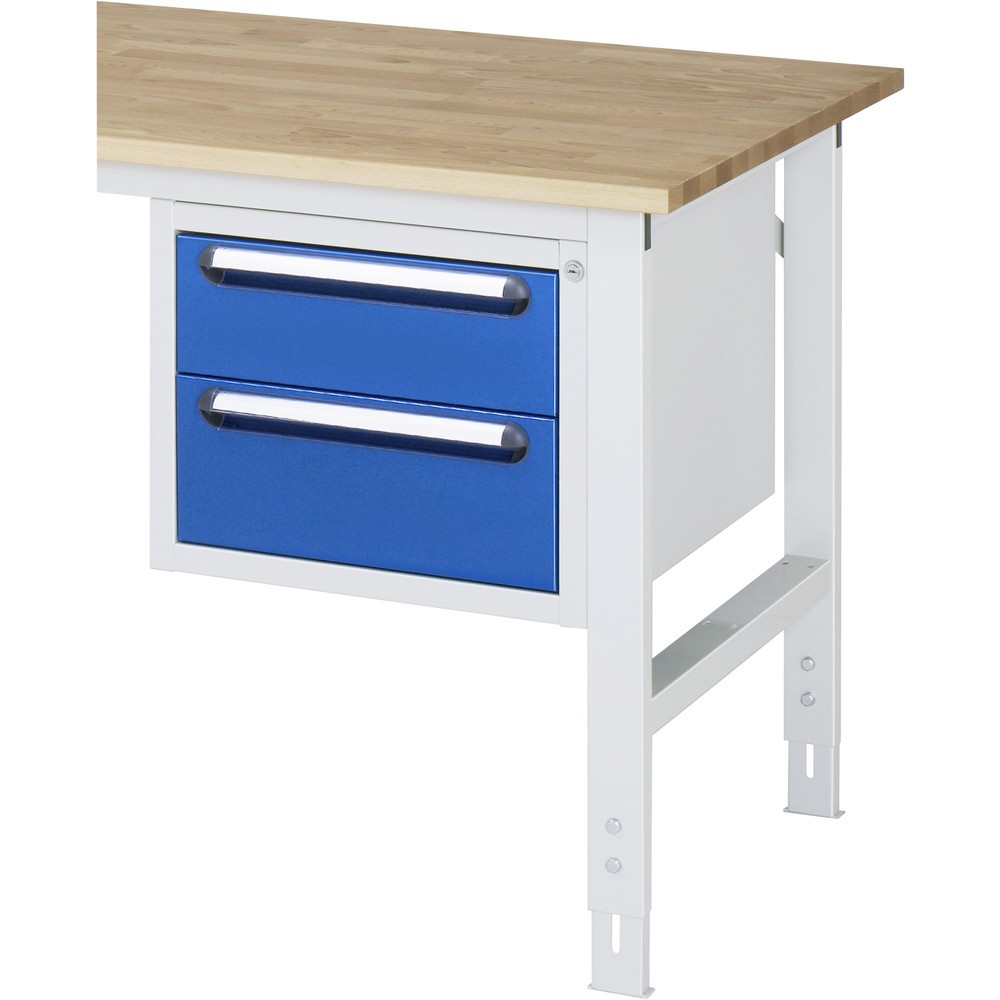 Número de imagen del producto 2: Contenedor para debajo RAU para mesa de trabajo serie Tom, H x A x F 395 x 480 x 600 mm, con 2 cajones