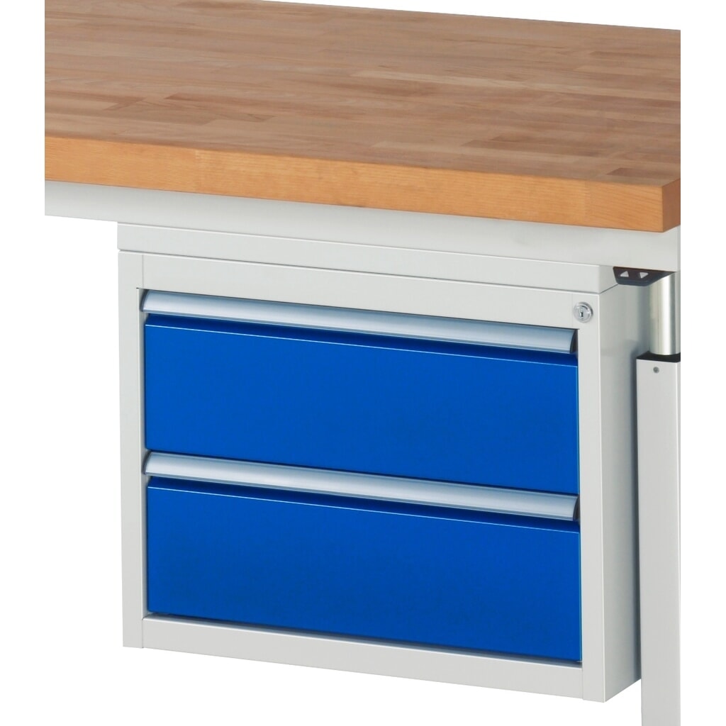 Contenedor para debajo RAU serie 7000, H x A x F 440 x 580 x 650 mm, para banco de trabajo serie adlatus 600, con 2 cajones Imagen del producto: Contenedor para debajo RAU serie 7000, H x A x F 440 x 580 x 650 mm, para banco de trabajo serie adlatus 600, con 2 cajones
