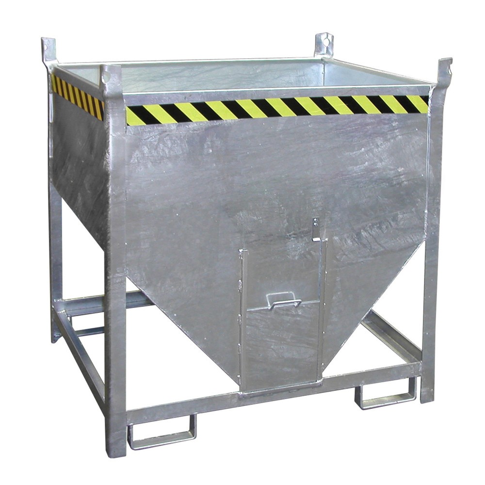 Número de imagen del producto 1: Contenedor silo Bauer® con cierre corredizo, galvanizado, CC 1.000 kg, volumen 0,75 m³