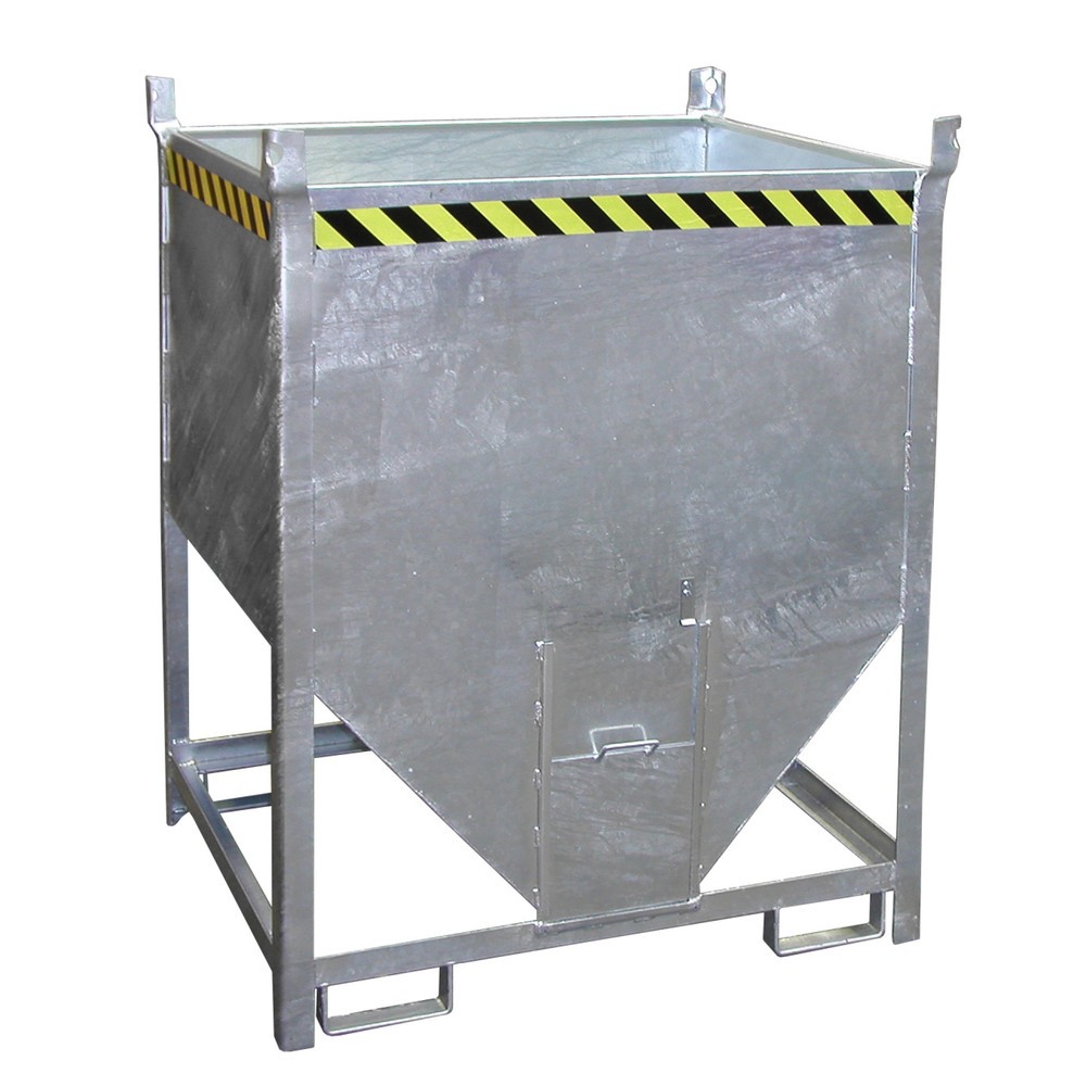 Imagen del producto: Contenedor silo Bauer® con cierre corredizo, galvanizado, CC 1.500 kg, volumen 1 m³