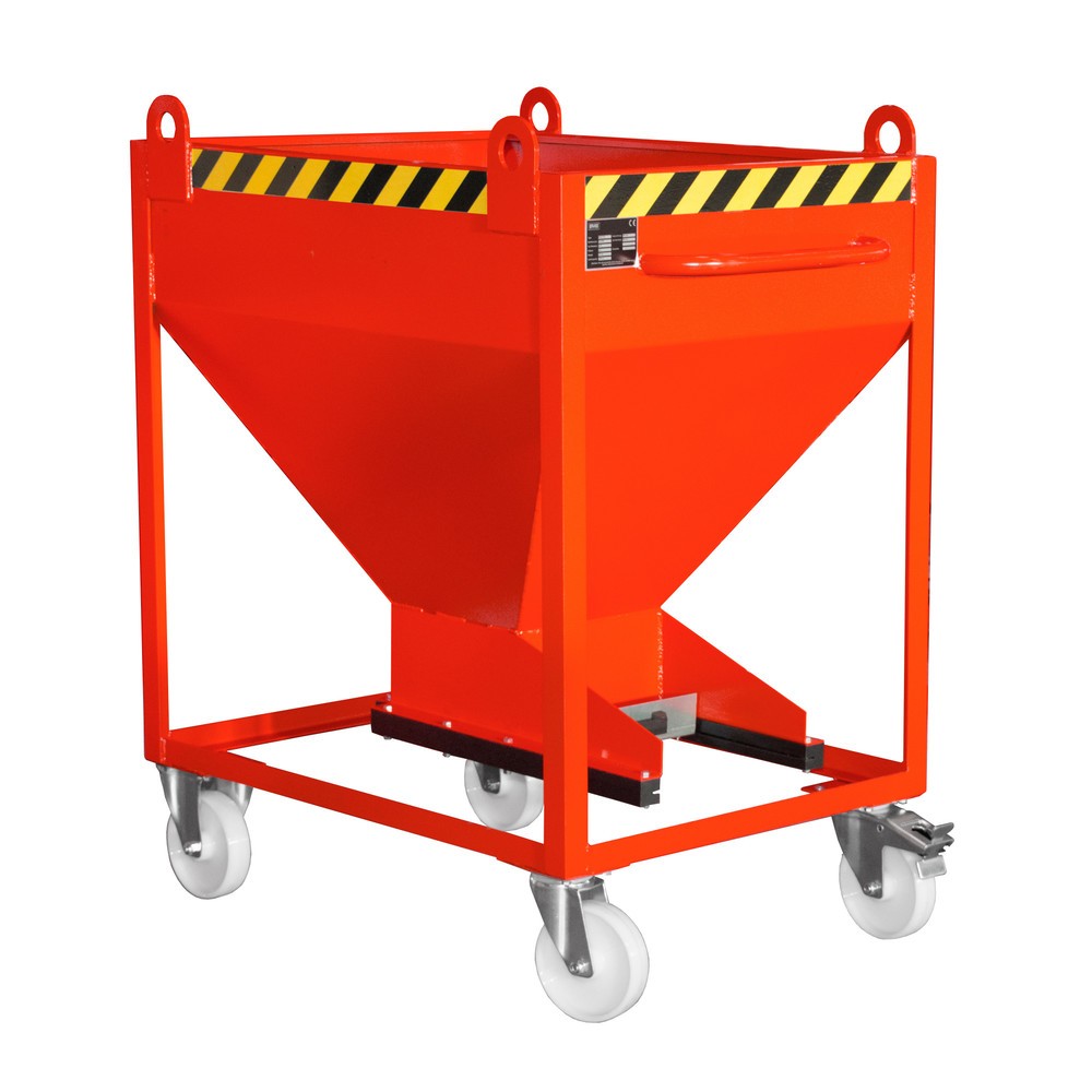 Imagen del producto: Bauer® Recipientes de silo, para materiales a granel de grano fino, pintados, volumen 0,375 m³, RAL 3000 rojo fuego