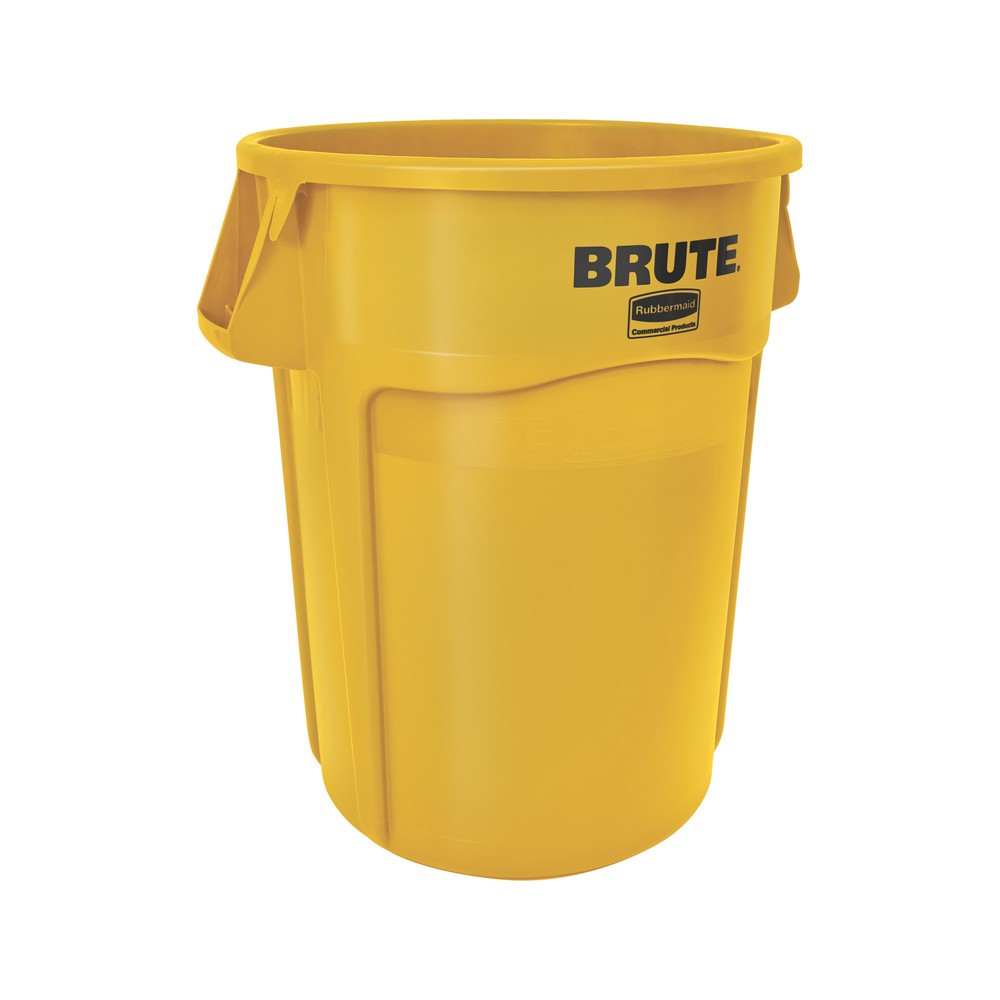 Imagen del producto: Contenedor universal Rubbermaid®, plástico, cuadrado, 166 litros, amarillo