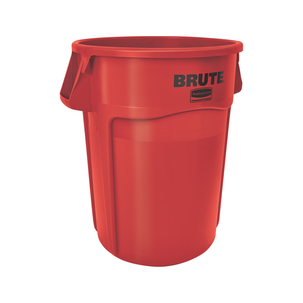 Imagen del producto: Contenedor universal Rubbermaid®, plástico, cuadrado, 166 litros, rojo