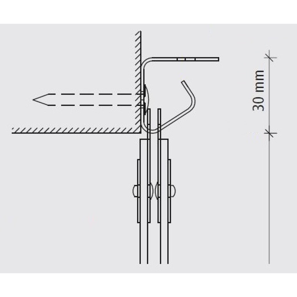 Número de imagen del producto 3: Cortina de bandas para interiores, longitud de banda de 2.000 mm, solapamiento de 36 mm