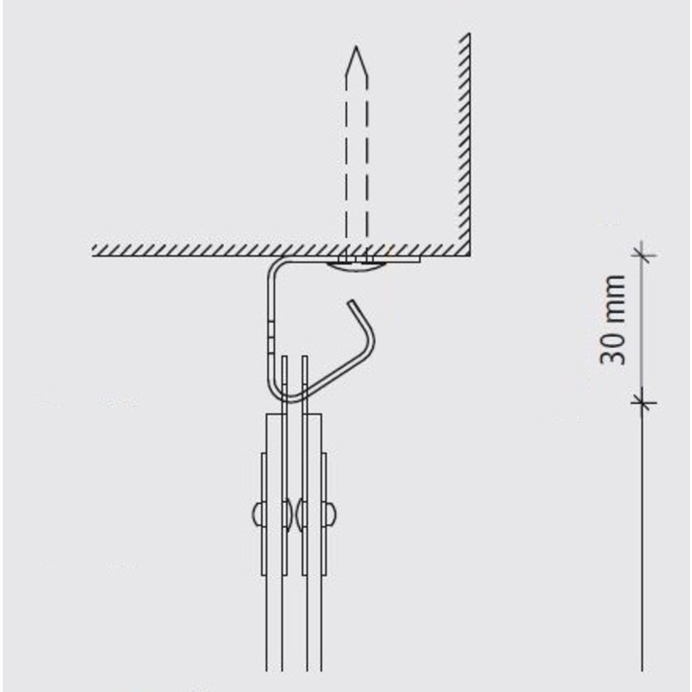 Número de imagen del producto 4: Cortina de bandas para interiores, longitud de banda de 2.200 mm, solapamiento de 36 mm
