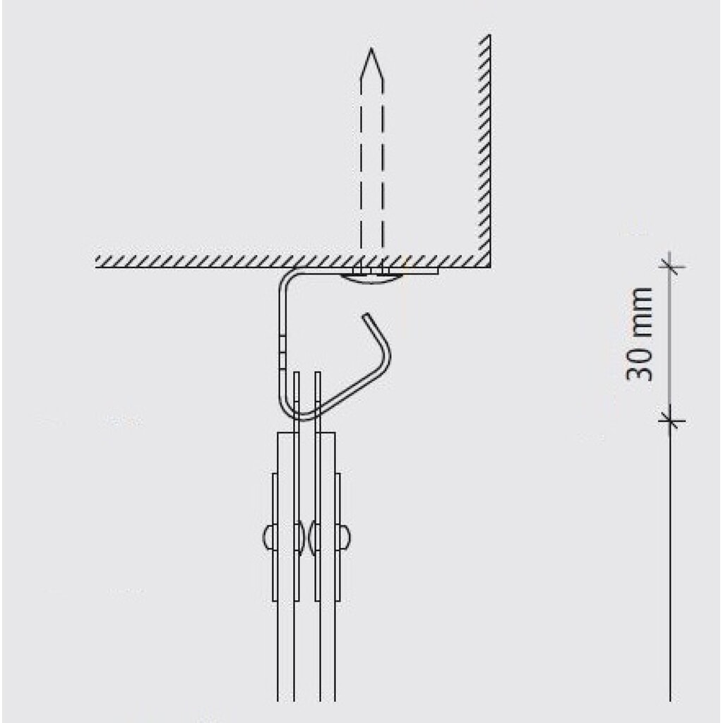 Número de imagen del producto 4: Cortina de bandas para interiores, longitud de banda de 2.000 mm, solapamiento de 36 mm