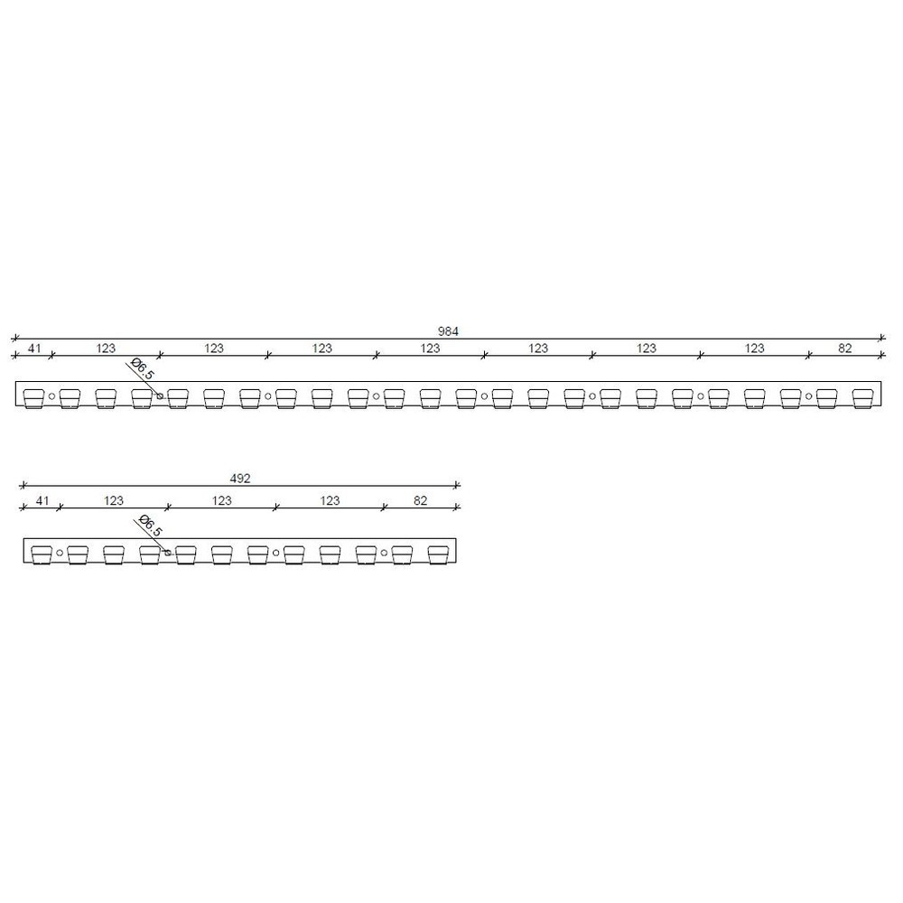 Número de imagen del producto 6: Cortina de bandas para interiores, longitud de banda de 2.200 mm, solapamiento de 36 mm