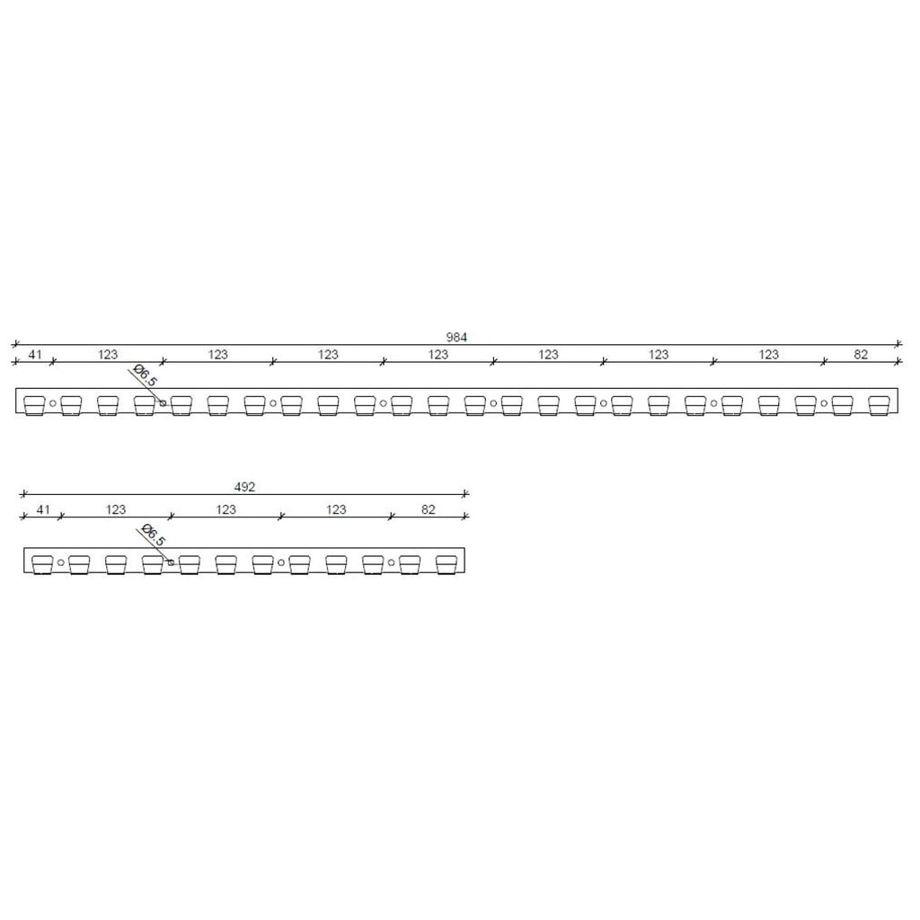 Número de imagen del producto 6: Cortina de bandas para interiores, longitud de banda de 2.000 mm, solapamiento de 36 mm