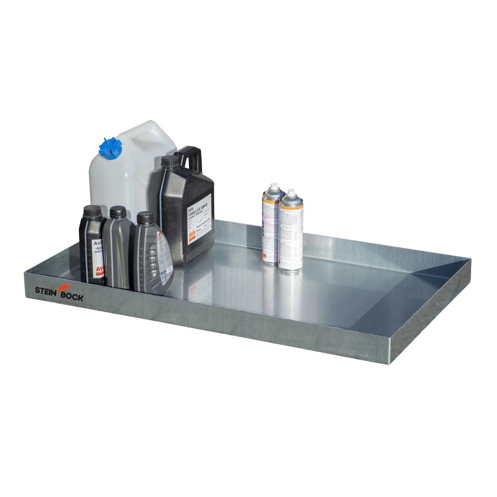 Número de imagen del producto 2: Cuba de contención para recipientes pequeños, de acero, H x A x F 70 x 600 x 1.000 mm