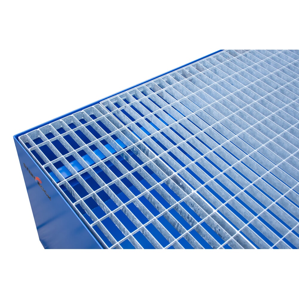 Número de imagen del producto 4: Cuba de contención Steinbock® de acero para 1x KTC/IBC (contenedores cisterna cúbicos /a granel), azul