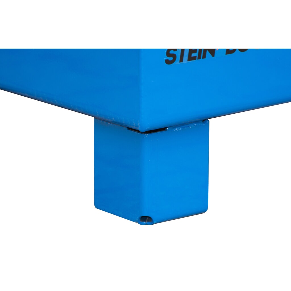 Steinbock® cubeta de retención, 4 x 200 l, H xAxF 285 x 1.200 x 1.200 mm, incl. rejilla galvanizada, azul Número de imagen del producto 4: Steinbock® cubeta de retención, 4 x 200 l, H xAxF 285 x 1.200 x 1.200 mm, incl. rejilla galvanizada, azul