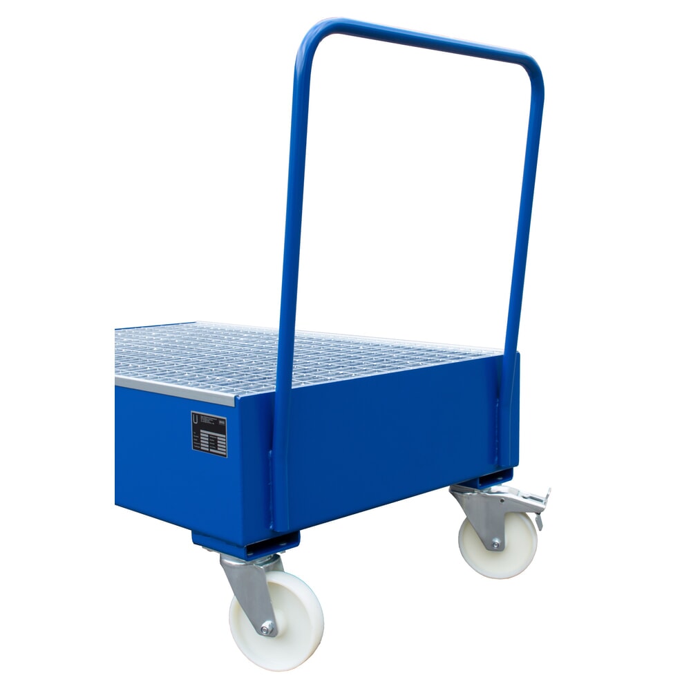 Número de imagen del producto 2: Cuba de contención Steinbock® para barriles de 200 litros, con ruedas, azul