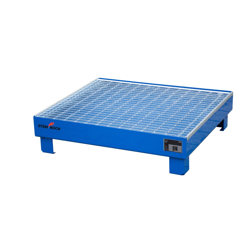 Imagen del producto: Cuba de contención Steinbock® para 4 barriles de 60 litros, con rejilla, azul