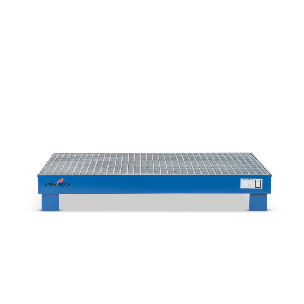 Imagen del producto: Cuba de contención Steinbock® para 4 barriles de 60 litros, con rejilla, azul