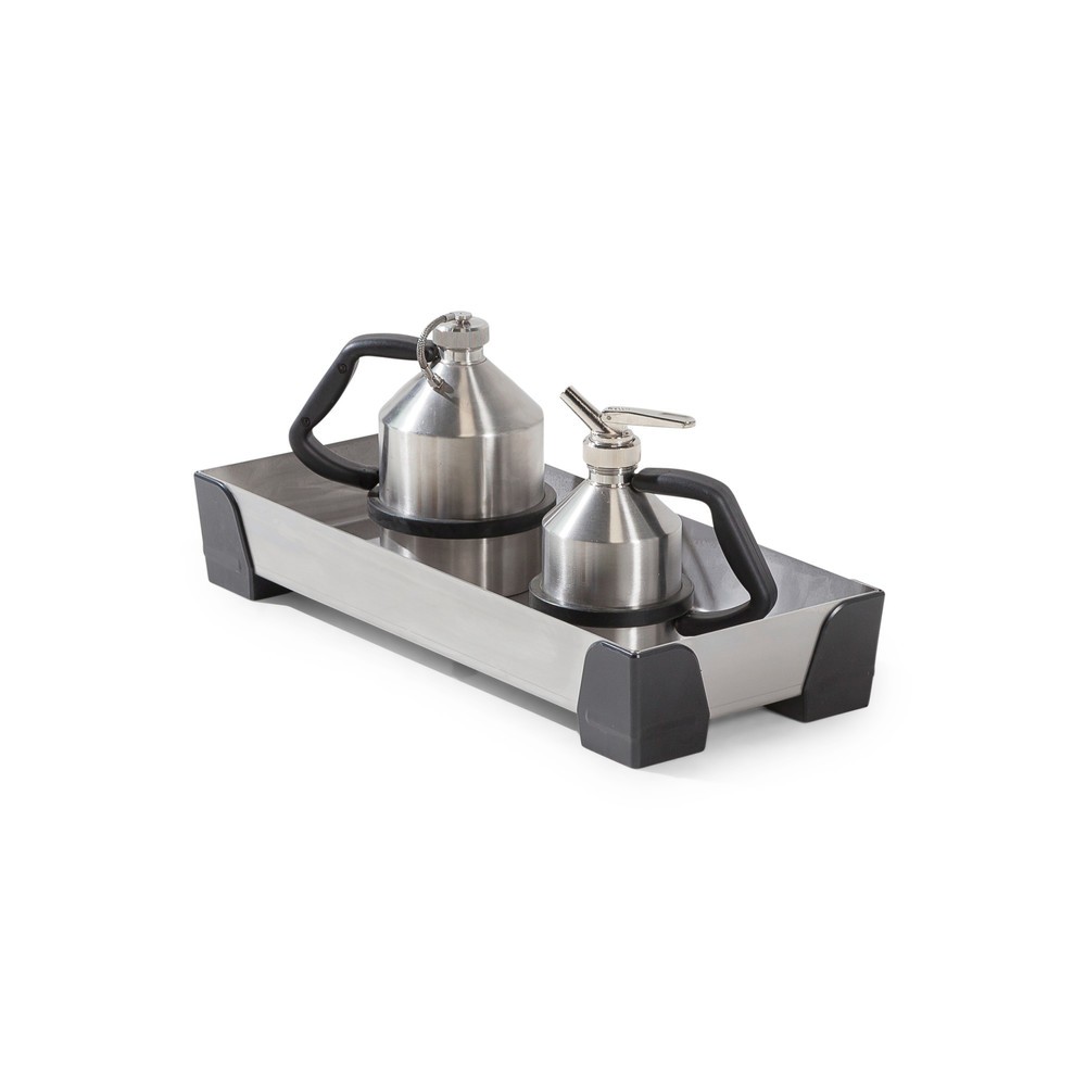 Imagen del producto: Cuba de contención de recipientes pequeños de acero inoxidable, capacidad de 7 l