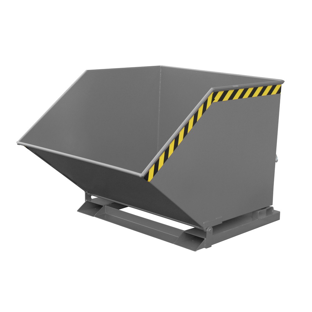 Imagen del producto: Bauer® Cubeta con mecanismo de vuelco, en forma de caja, pintada, volumen 1 m³, RAL 7005 gris ratón