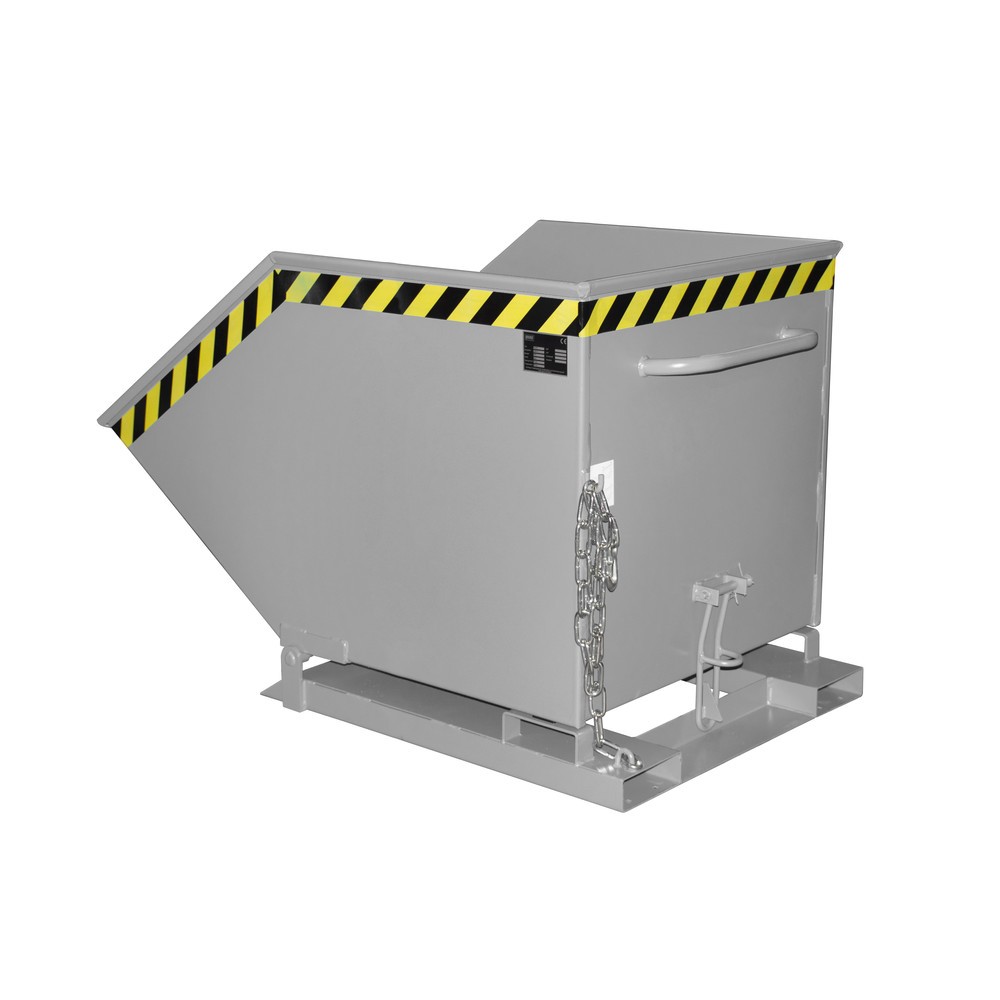 Imagen del producto: Bauer® volquete to de inclinación, hueco en forma de caja, pintado, volumen 0,6 m³, RAL 7005 gris ratón
