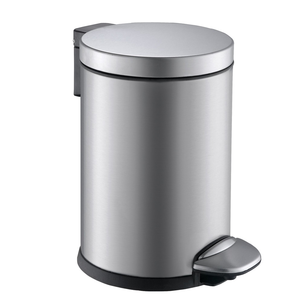 Número de imagen del producto 1: Cubo cosmético Luna 3 litros, acero inoxidable mate