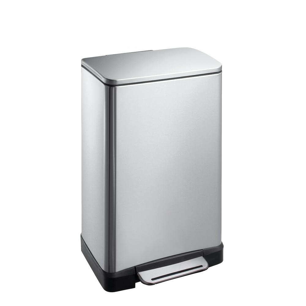 Imagen del producto: Cubo de basura con pedal mate de 30 litros en acero inoxidable