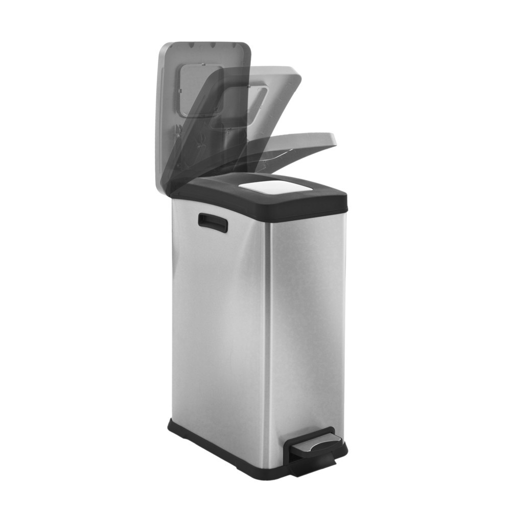 Número de imagen del producto 5: Rejoice Step - Cubo de basura con pedal (30 L, acero inoxidable mate)