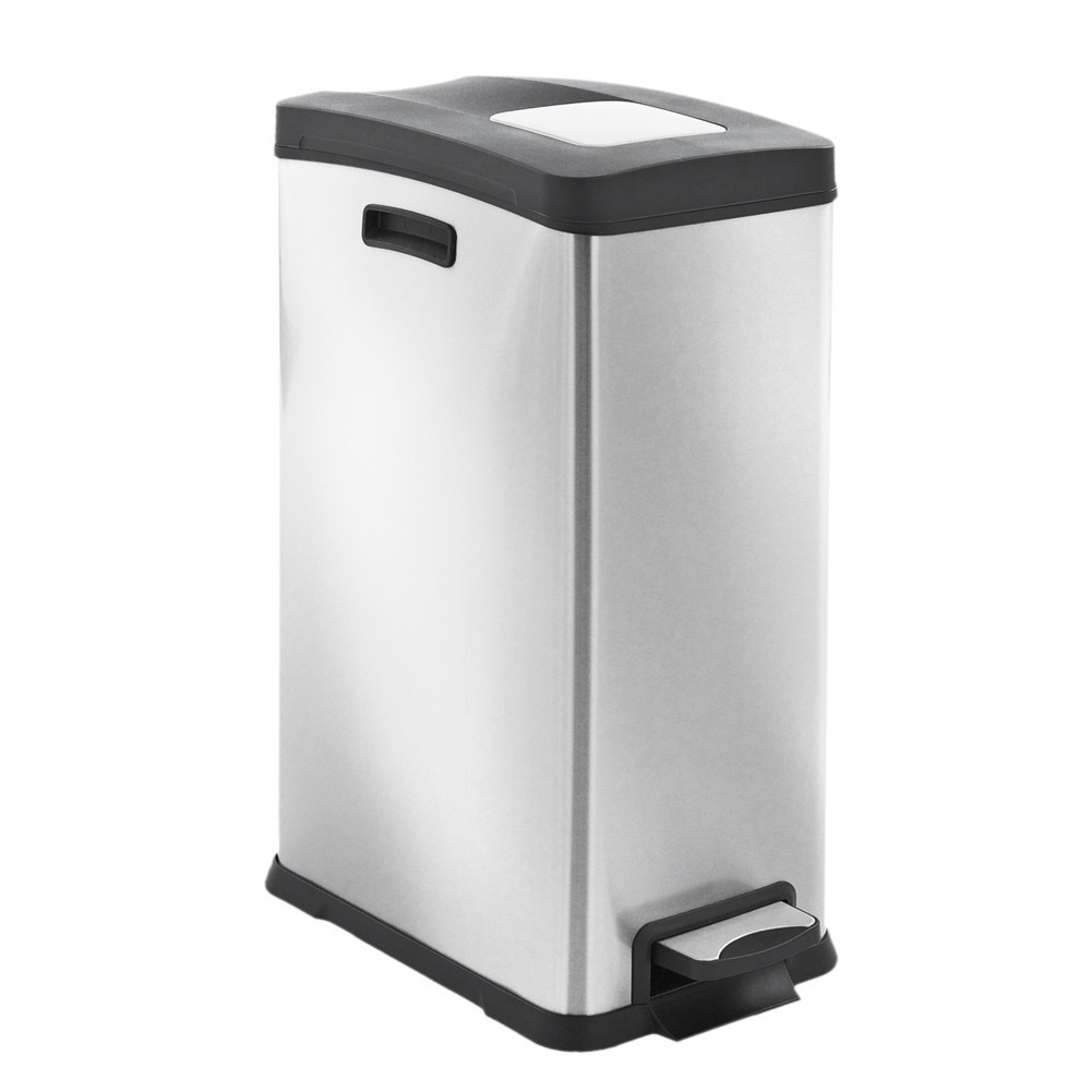 Número de imagen del producto 1: Rejoice Step - Cubo de basura con pedal (30 L, acero inoxidable mate)