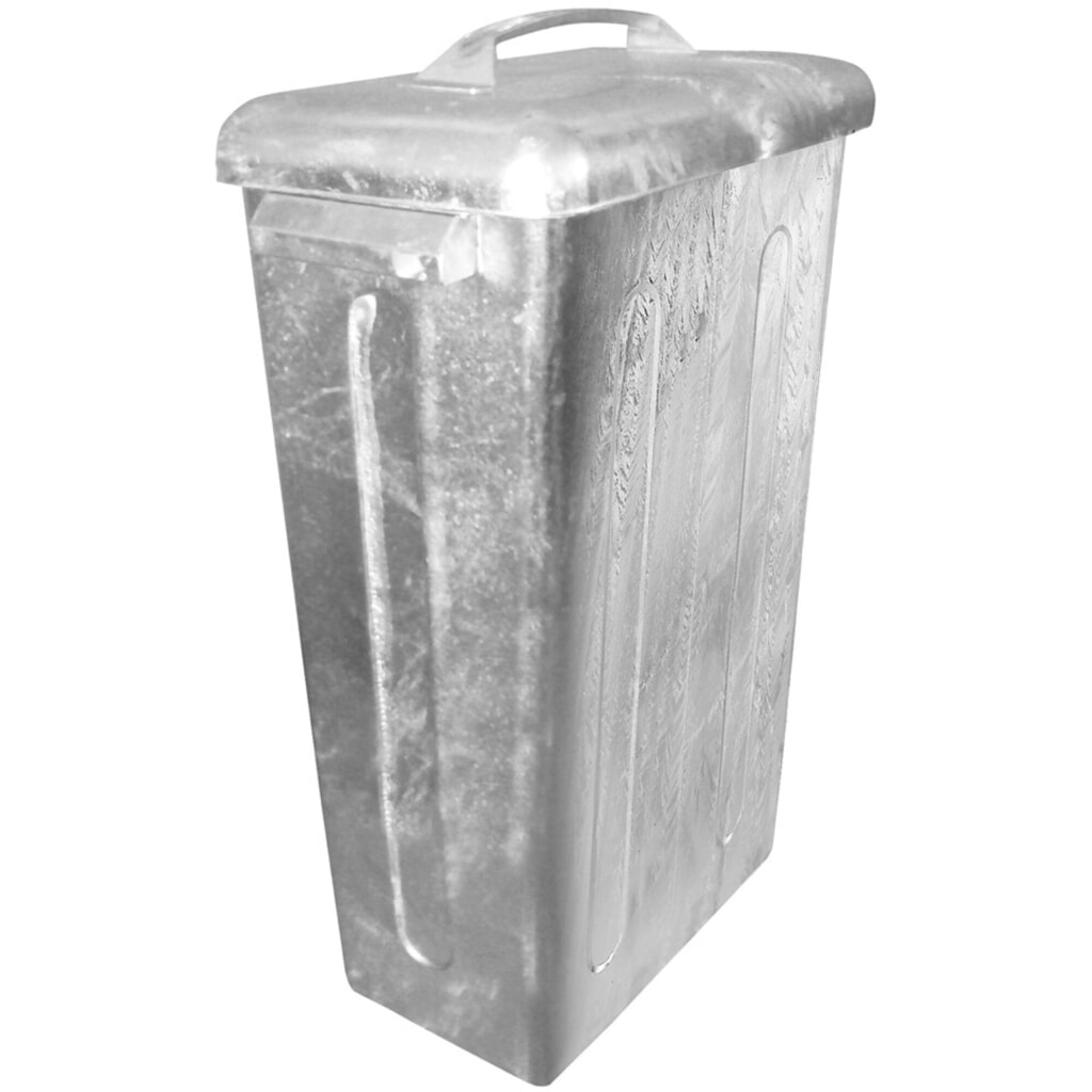 Cubo de basura de chapa de acero galvanizado en caliente de 95 litros Imagen del producto: Cubo de basura de chapa de acero galvanizado en caliente de 95 litros