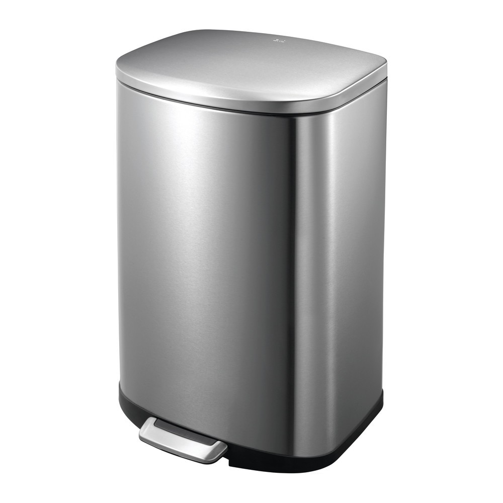 Número de imagen del producto 1: Cubo de basura con pedal Della, 50 litros, acero inoxidable mate