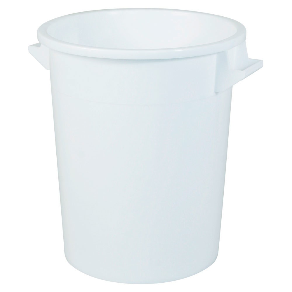 Imagen del producto: Papelera redonda, diámetro superior/inferior 495/385 mm, altura 570 mm, 75 litros, blanco
