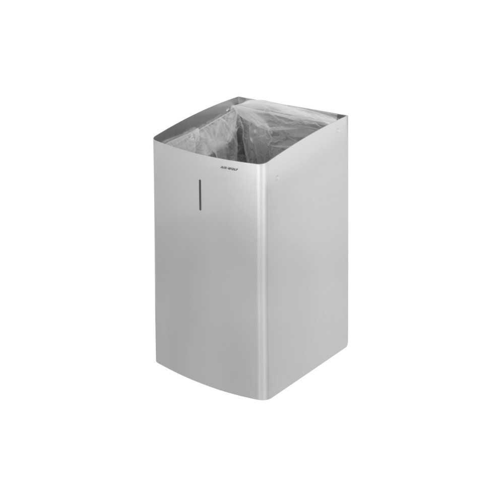 Número de imagen del producto 2: Cubo de residuos Air-Wolf, 27 litros de volumen, de acero inoxidable cepillado