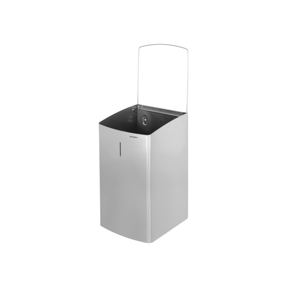 Número de imagen del producto 6: Cubo de residuos Air-Wolf, 27 litros de volumen, de acero inoxidable cepillado