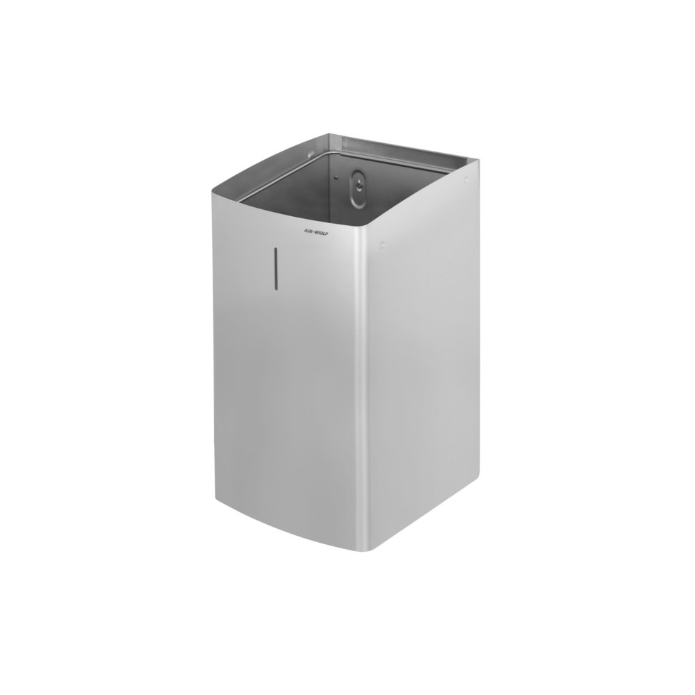 Número de imagen del producto 7: Cubo de residuos Air-Wolf, 27 litros de volumen, de acero inoxidable cepillado