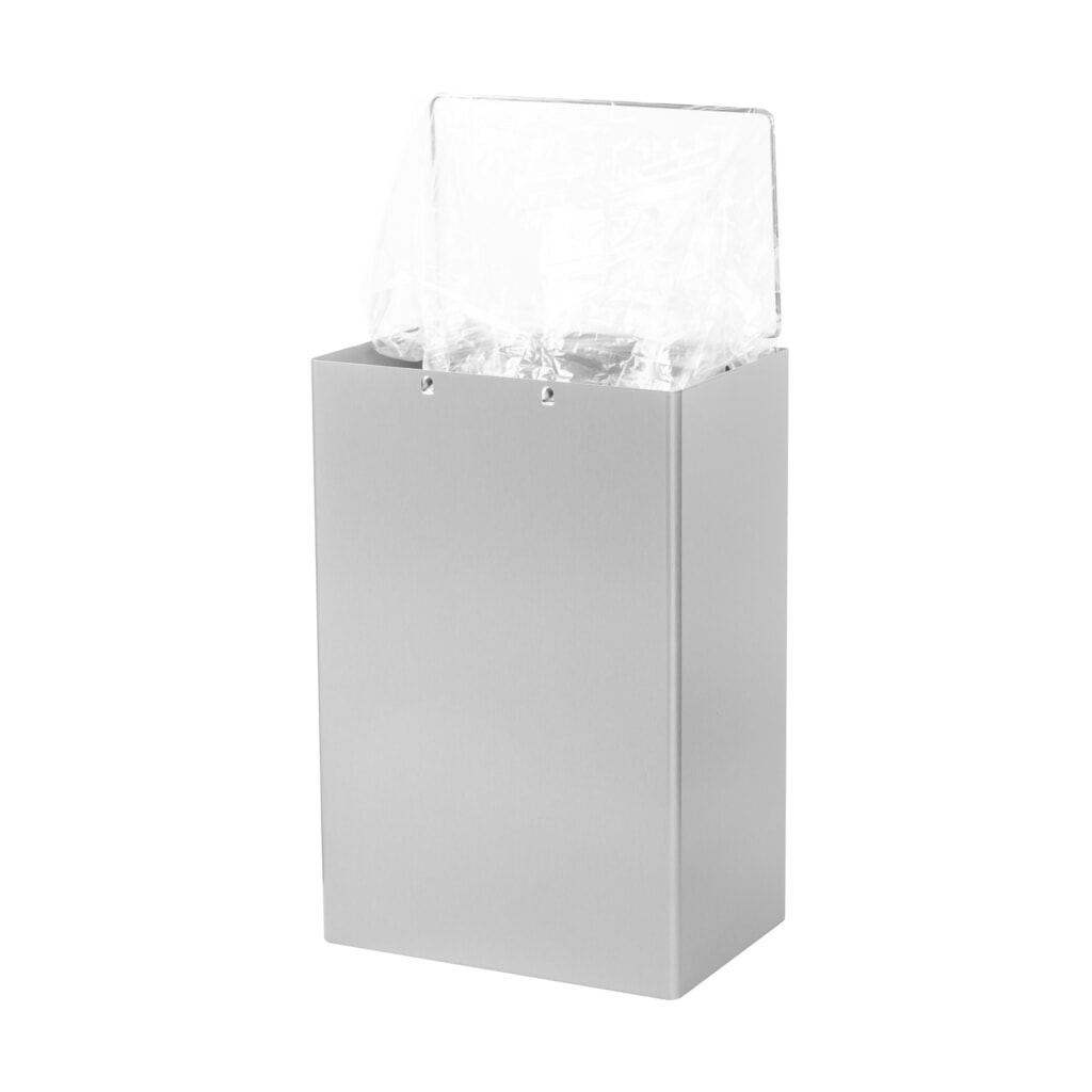 Número de imagen del producto 5: Cubo de residuos Air-Wolf, 50 litros de volumen, de acero inoxidable cepillado