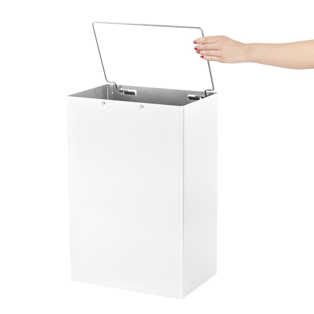 Cubo de residuos Air-Wolf, 50 litros de volumen, blanco Imagen del producto: Cubo de residuos Air-Wolf, 50 litros de volumen, blanco