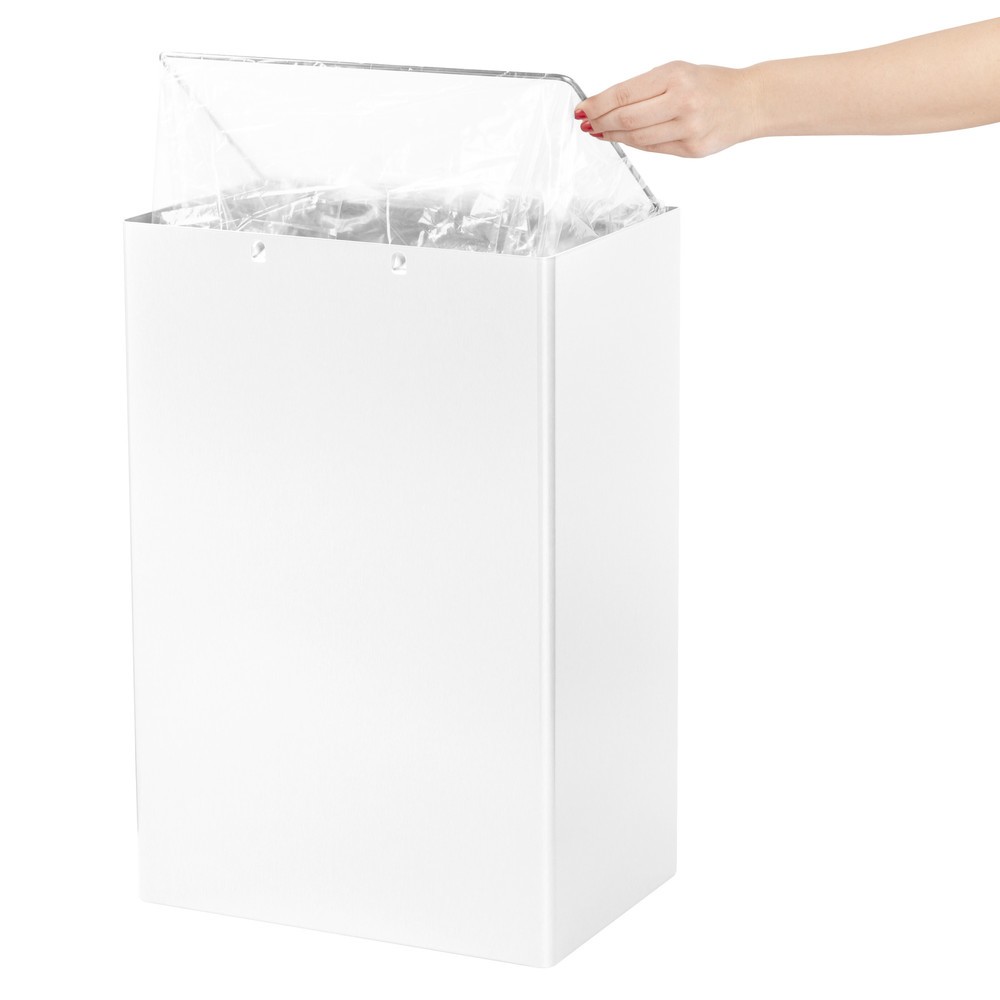 Número de imagen del producto 2: Cubo de residuos Air-Wolf, 50 litros de volumen, blanco