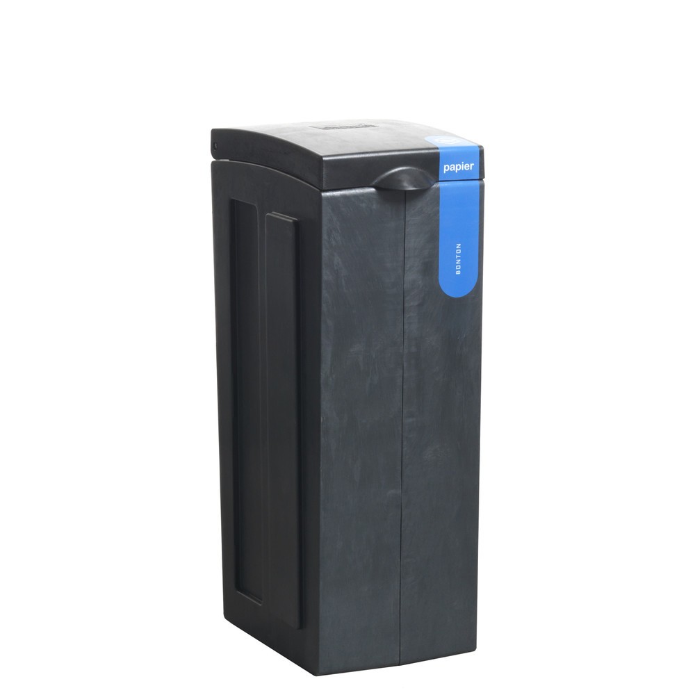 Imagen del producto: Cubo de residuos BON TON original para papel de polipropileno 100% reciclado, 70 litros, gris