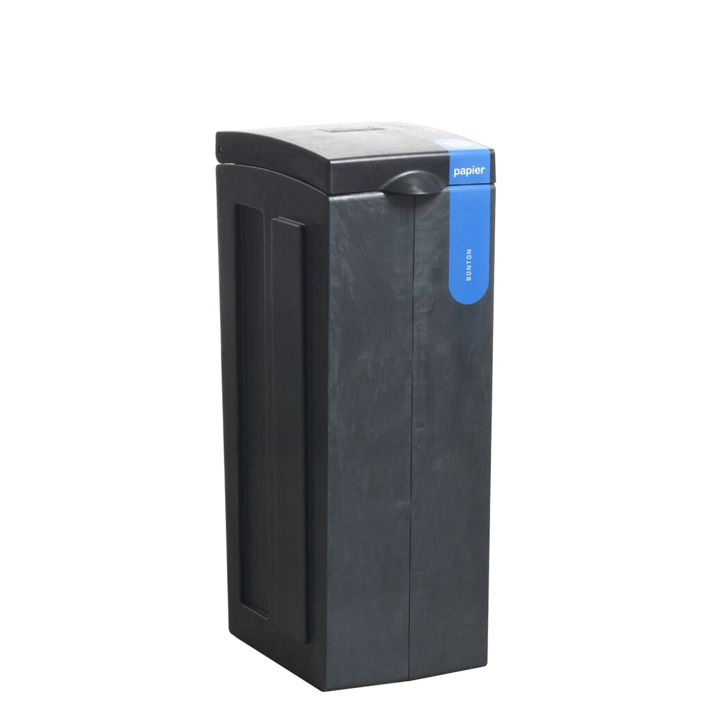 Cubo de residuos BON TON original para papel de polipropileno 100% reciclado, 70 litros