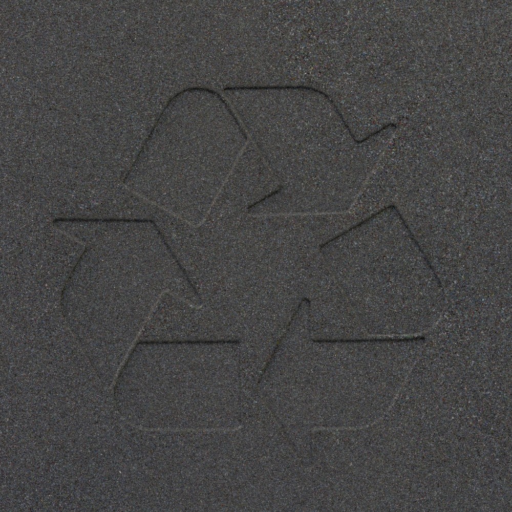 Número de imagen del producto 5: Cubo de residuos BRICKBIN para papel de plástico reciclado, 65 litros, cuadrado, gris/azul