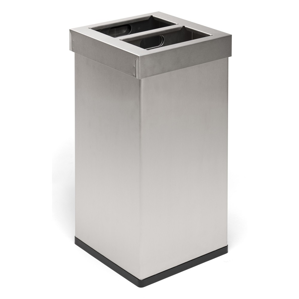 Imagen del producto: Cubo de residuos CARRO Mix, acero inoxidable, 2 x 25 l
