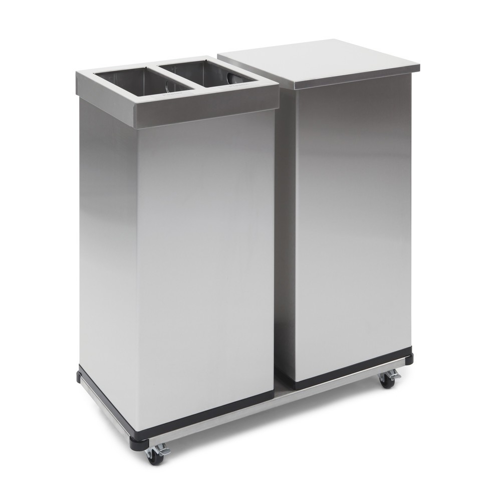 Número de imagen del producto 2: Cubo de residuos CARRO Lift, acero inoxidable 2 x 52 l