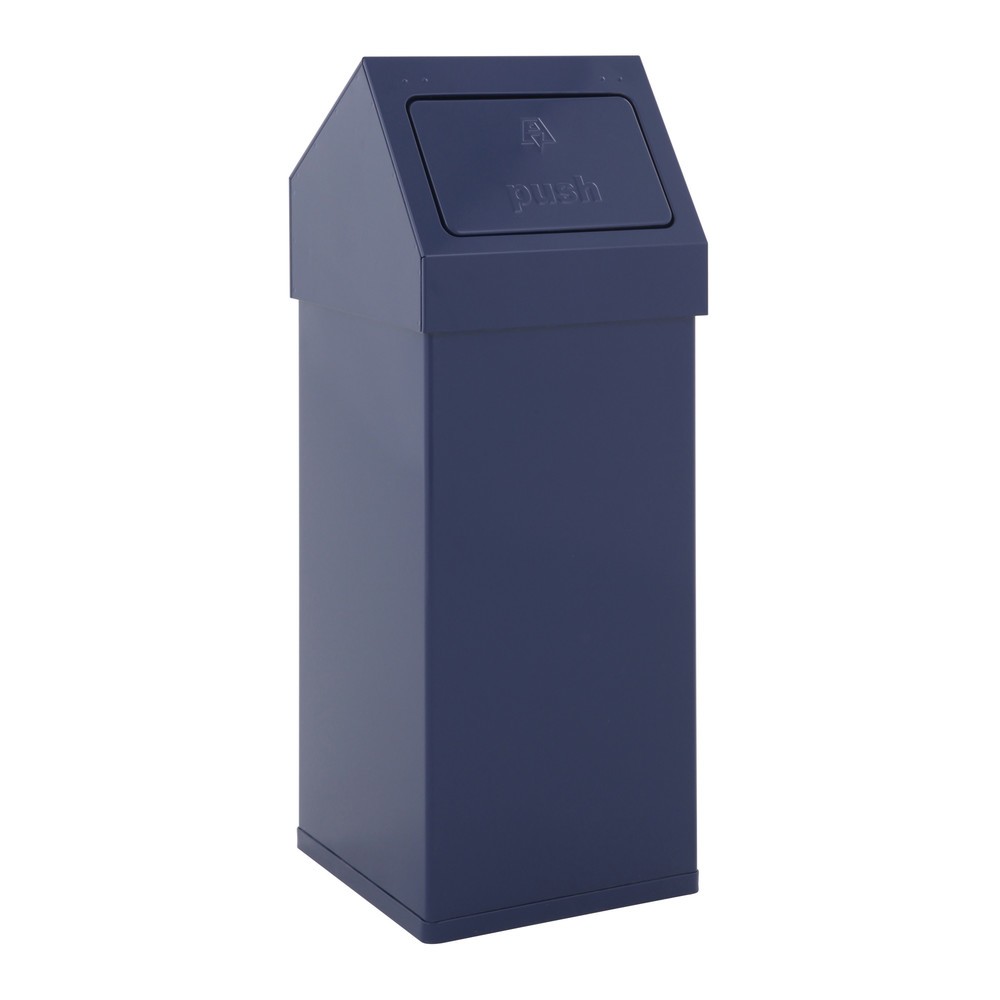 Imagen del producto: Cubo de residuos CARRO Push, 55 litros, aluminio, azul