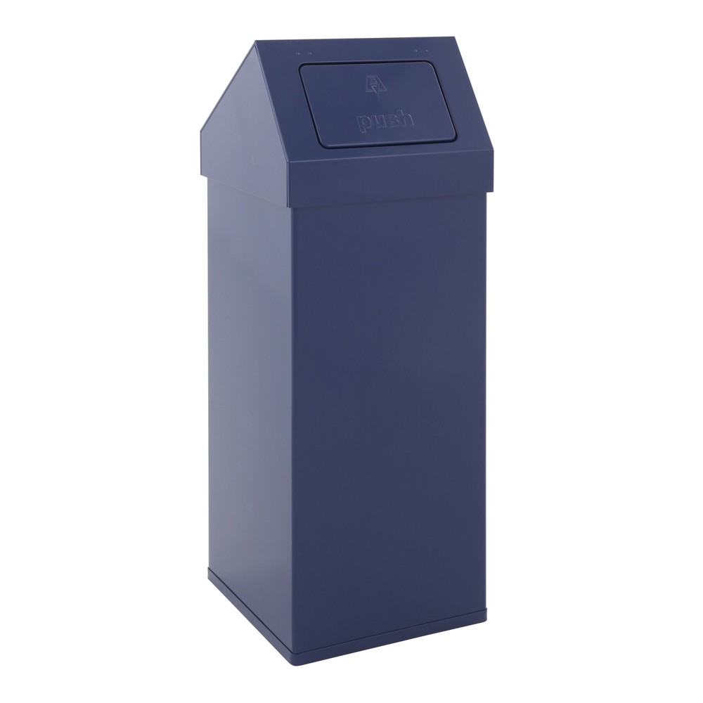 Imagen del producto: Cubo de residuos CARRO Push, 110 litros, aluminio, azul