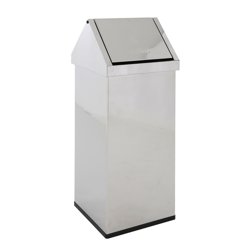 Imagen del producto: Cubo de residuos CARRO Swing, 110 litros, acero inoxidable