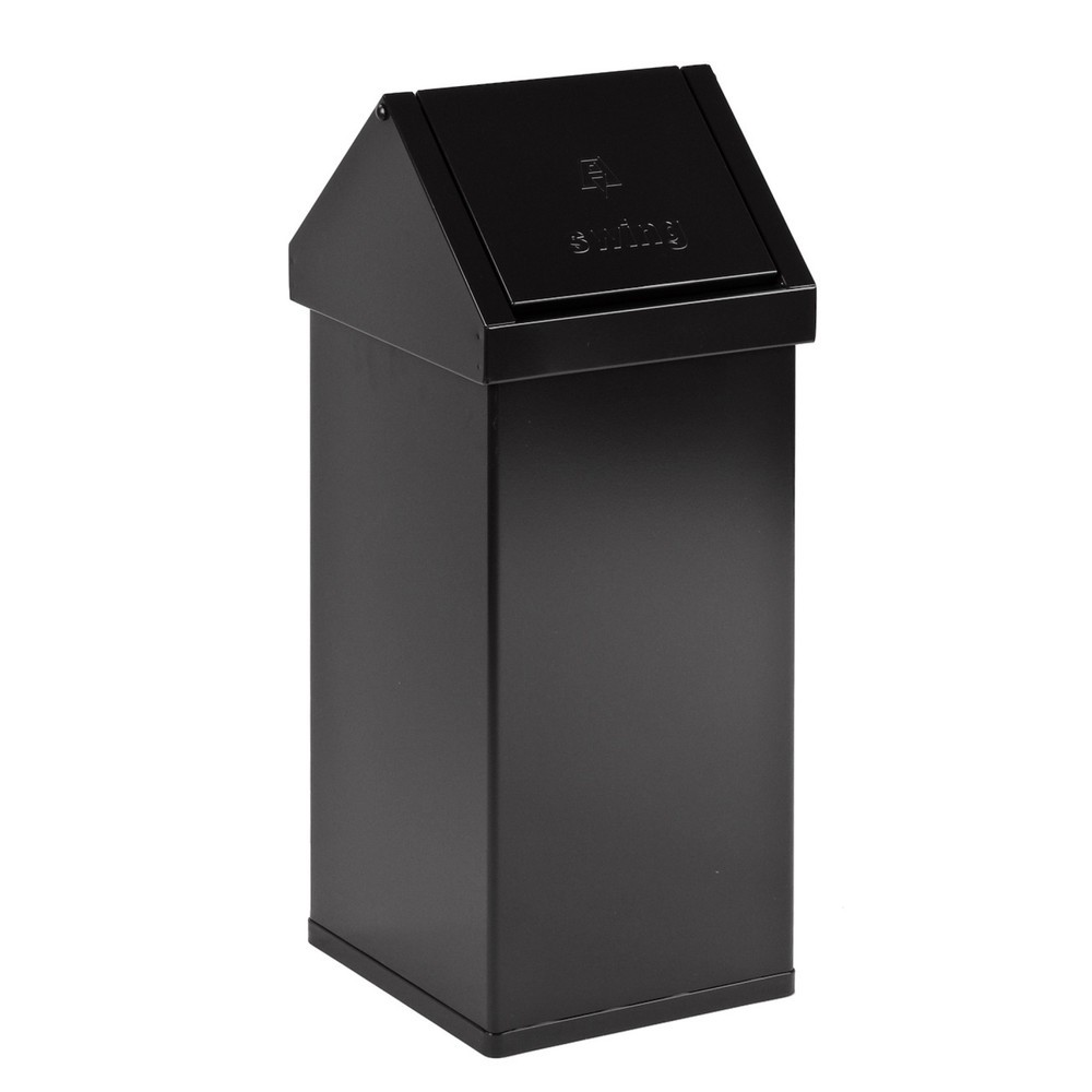 Imagen del producto: Cubo de residuos CARRO Swing, 55 litros, aluminio, negro
