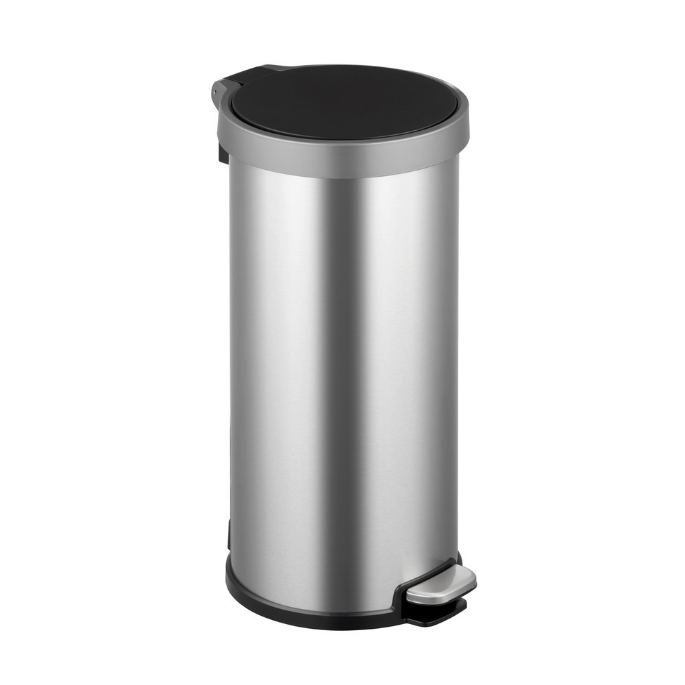 Imagen del producto: Cubo de residuos con pedal EKO Aria, 35 litros, acero inoxidable satinado