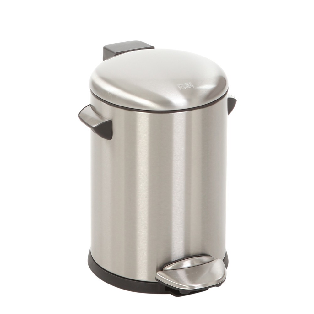 Imagen del producto: Cubo de residuos con pedal EKO Belle Deluxe, 3 litros, acero inoxidable satinado