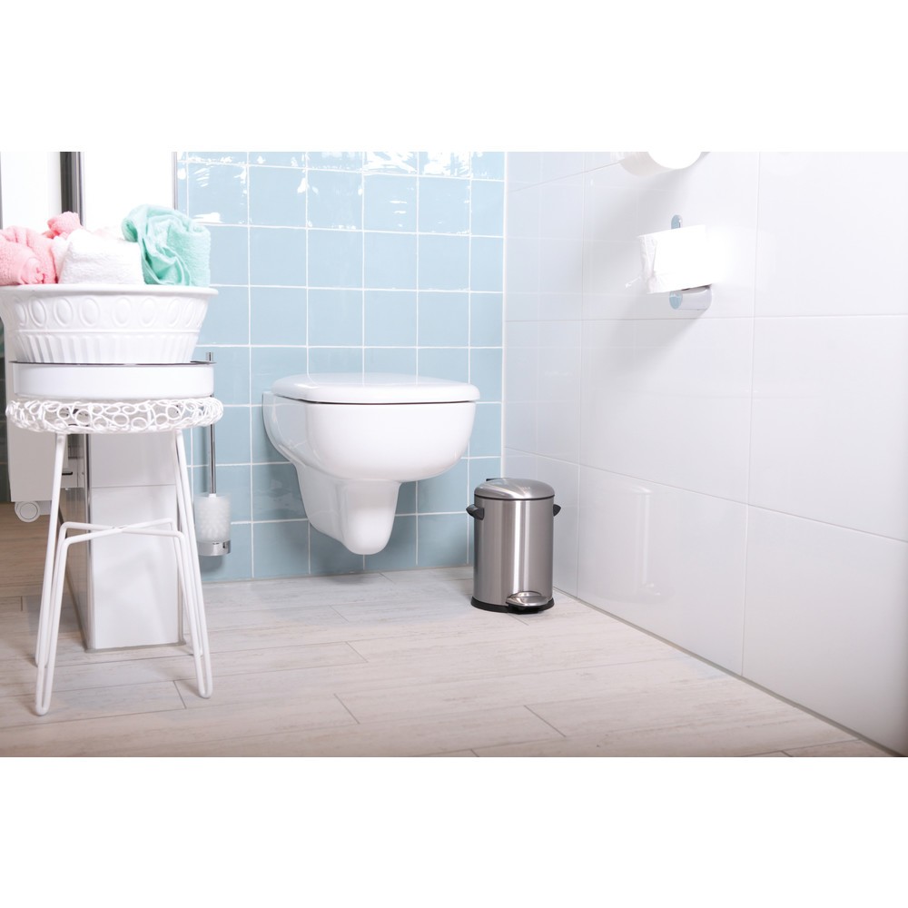 Número de imagen del producto 2: Cubo de residuos con pedal EKO Belle Deluxe, 3 litros, acero inoxidable satinado