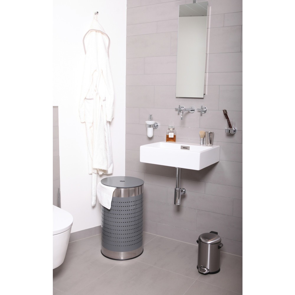 Número de imagen del producto 3: Cubo de residuos con pedal EKO Belle Deluxe, 3 litros, acero inoxidable satinado